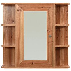 Avis vidaXL Armoire à miroir de salle de bain Chêne 66x17x63 cm MDF