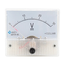 85C1 Voltmètre De Panneau Analogique Voltmètre DC Volt Voltmètre Jauge DC 0-30V pas cher