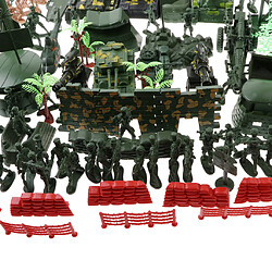 176 pièces soldat en plastique 6cm armée figures playset pour le modèle de scène de sable de l'armée