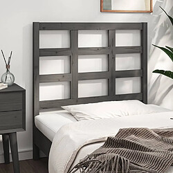 Acheter Maison Chic Tête de lit scandinave pour lit adulte,Meuble de chambre Gris 95,5x4x100 cm Bois massif de pin -MN11956