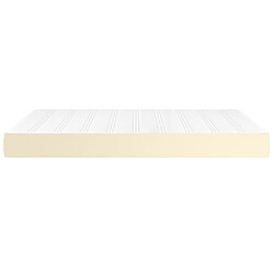 Avis vidaXL Matelas de lit à ressorts ensachés Crème 140x190x20 cm