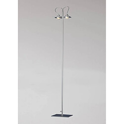 Luminaire Center Lampadaire Ull 2 Ampoules G9 gris argenté