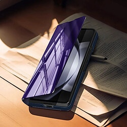 Avis Avizar Étui Clear View pour Samsung Galaxy Z Fold 5 Clapet Miroir Support Vidéo Violet