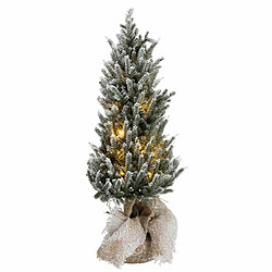 Paris Prix Sapin de Noël à LED Pot Jute 58cm Vert