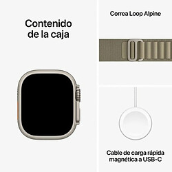 Montre intelligente Apple MRF03TY/A Vert Doré Olive 49 mm