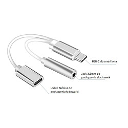 GUPBOO Adaptateur USB Type-C USB-C - Prise casque HF,JL1538