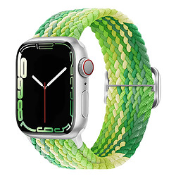 Avizar Bracelet pour Apple Watch 41mm / 40mm / 38 mm Nylon Tressé Respirant vert citron