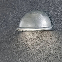 Lumière Applique murale d'extérieur moderne demi-cercle en acier galvanisé, IP23