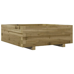 vidaXL Jardinière 70x70x26,5 cm bois de pin imprégné