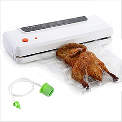 Universal Machine d'étanchéité d'air sous vide multifonctionnelle Meilleure machine d'étanchéité sous vide pour le ménage Machine d'emballage fraîche Sac d'emballage sous vide 150W |(blanche)