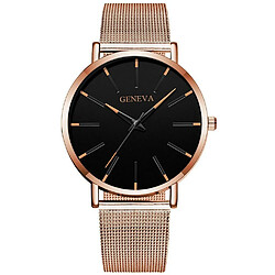 Justgreenbox Montres ultra minces de la mode des hommes minimalistes Simple Business Quartz inoxydable