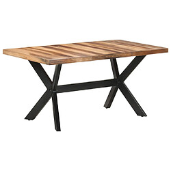 vidaXL Table de salle à manger 160x80x75 cm Bois avec finition miel