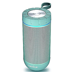 Universal Haut-parleur Bluetooth à l'épreuve de YH-Water, un haut-parleur portable sans fil 12W avec 39 heures de jeu et un haut-parleur sans fil à double pilote avec microphone (vert)