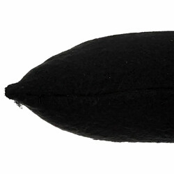 Coussin Déco Effet Mohair Origines 45x45cm Noir