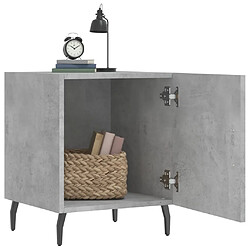 Avis Maison Chic Lot de 2 Tables de chevet,Table de nuit,Table d'appoint pour salon gris béton 40x40x50 cm bois d’ingénierie -MN58352