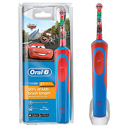 Universal Brosse à dents électrique rechargeable pour enfants à l'alimentation Oral-B Caractéristiques Disney Pixar Car