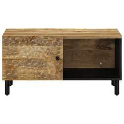 Avis Maison Chic Table basse pour salon | Table à café 80x50x40 cm bois de manguier massif -GKD13894