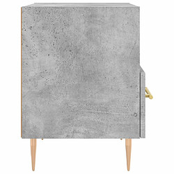 Acheter vidaXL Table de chevet gris béton 40x35x47,5 cm bois d’ingénierie