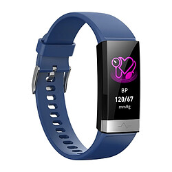 Wewoo Bracelet connecté V19 Smartwatch avec écran IPS de 1,14 poucesrappel des appels de soutien / surveillance de la fréquence cardiaque / de la pression artérielle / du sommeil bleu