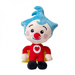 Universal Animaux en peluche 25 cm Cute Sticker Plim Clown Clown Peluche Animation Animation Homme en peluche Poupée de luxe Animation Cadeau doux Jouet pour les enfants Anniversaire(Rouge)