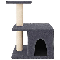 Avis Arbre à chat avec griffoirs,niche pour chat en sisal gris foncé 48 cm -MN41415