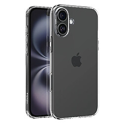 Spigen SGP Coque Silicone pour iPhone 16 Antichoc Design Fin Compatible Qi Transparent