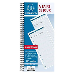 Exacompta Carnet reliure spirale à faire 125 feuilles