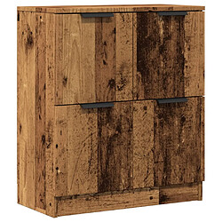 vidaXL Buffet vieux bois 60x30x70 cm bois d'ingénierie