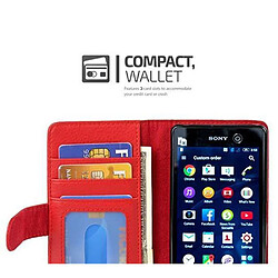 Cadorabo Coque Sony Xperia M5 Etui en Rouge pas cher