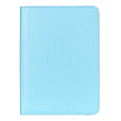 Wewoo Housse Étui bleu bébé pour Samsung Galaxy Tab S2 9.7 Litchi Texture 360 Degrés rotation en cuir avec support multifonctionnel