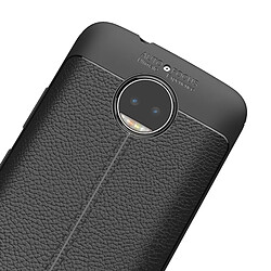 Wewoo Coque noir pour Motorola Moto G5S Plus Litchi Texture couverture complète TPU Housse de protection arrière pas cher