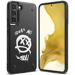 Ozzzo ringke onyx design coque durable pour samsung galaxy s22 + (s22 plus) noir (graffiti) ()