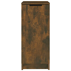 Acheter vidaXL Armoire à chaussures Chêne fumé 30x35x70 cm Bois d'ingénierie