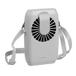 Mini Ventilateur Portable 2000mAh Ventilateur de Taille à double usage Ventilateur de Refroidissement de Bureau USB Refroidisseur d'air de Cou Suspendu