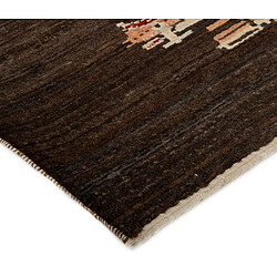 Avis Vidal Tapis de laine 154x104 brun Kashkuli