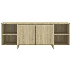 Acheter vidaXL Meuble TV chêne sonoma 130x35x50 cm bois d'ingénierie