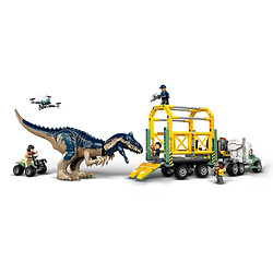 LEGO 76966 Missions dinosaures : le camion de transport de l?allosaure pas cher