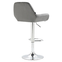 Acheter Non Tabouret de bar Braga velours chrome