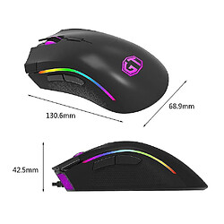 Universal Delux M625 PMW3360 Souris RVB coloré