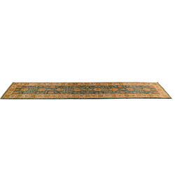 Vidal Tapis de couloir en laine 303x61 bleu Ziegler pas cher