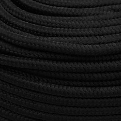 Avis vidaXL Corde de travail Noir 6 mm 25 m Polyester