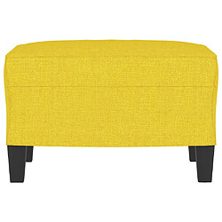 Avis Maison Chic Repose-pied,Tabouret confortable Jaune clair 60x50x41 cm Tissu -MN81091