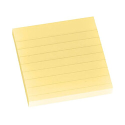 Notes repositionnables jaune ligné Post-it 76 x 76 mm - bloc de 100 feuilles - Lot de 12