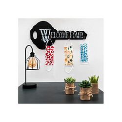 Ac-Deco Décoration murale en forme de clé - Welcome home - L 52 x l 26 cm x H 4 cm