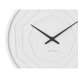 Karlsson Horloge murale Layered Origami - Blanc