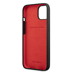 Ferrari Coque en silicone pour iPhone 13 Pro Noir On Track avec logo en métal pas cher