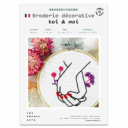 Youdoit Coffret DIY - Broderie décorative - Main dans la Main