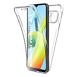 Visiodirect Coque 360 degré pour Xiaomi Redmi A1 6.52" - Coque de protection integrale transparente Avant et arrièrs - Antichoc