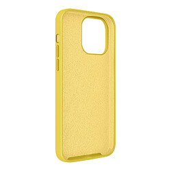 Coque pour iPhone 14 Pro Hybride Semi-rigide Fine Intérieur Doux Moxie jaune