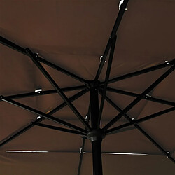 Acheter Helloshop26 Parasol à 3 niveaux avec mât en aluminium 2,5 x 2,5 m taupe 02_0008769